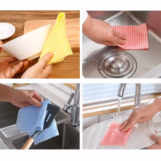 Panni usa e getta per la pulizia dello strofinaccio da cucina