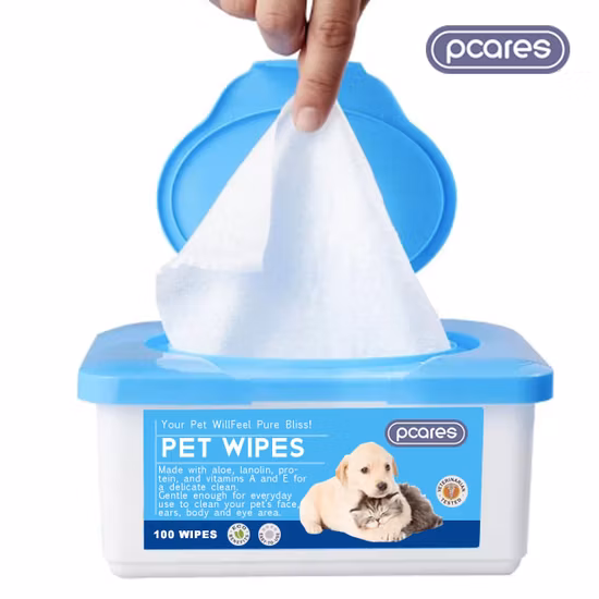 18*18 cm Top Nuovo Design 40GSM Vendita calda Prezzo competitivo di alta qualità Pet Wet Wipe