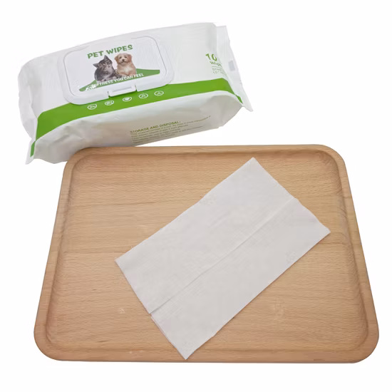 Clean Grooming Wet Wipe for Pet Aloe Pet Wet Wipes with Vitamin E and Antiseptic Dogs Puppies and Cats Cleaning Wipes