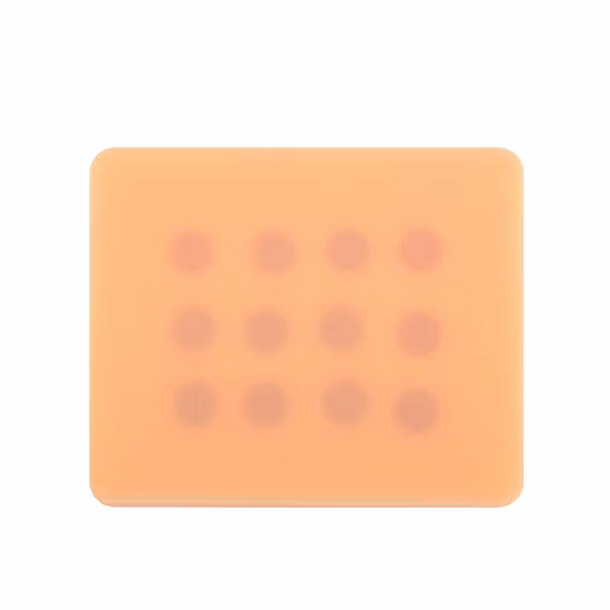 Modello di formazione infermieristica per iniezione di silicone con ID stimolato, cuscinetto per pratica di iniezione