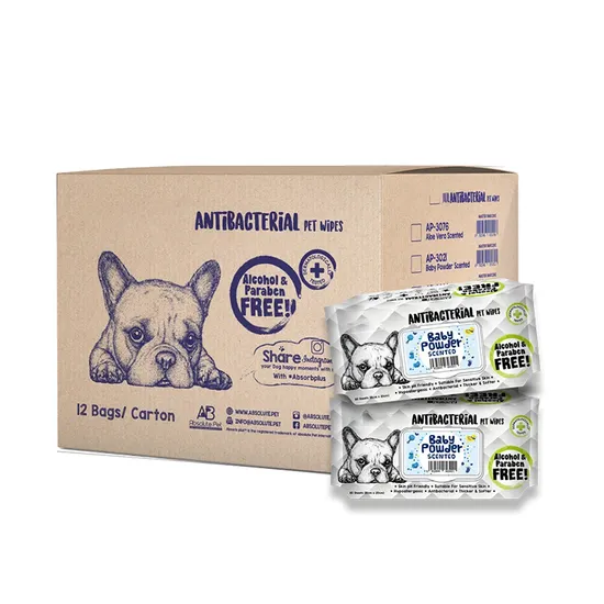 Salviette antibatteriche per animali domestici Biokleen OEM personalizzate da 80 pezzi con diversi profumi, salviette per la pulizia dei cani arancioni, asciugamani bagnati ipoallergenici, salviette biodegradabili per lacrimazione degli animali domestici